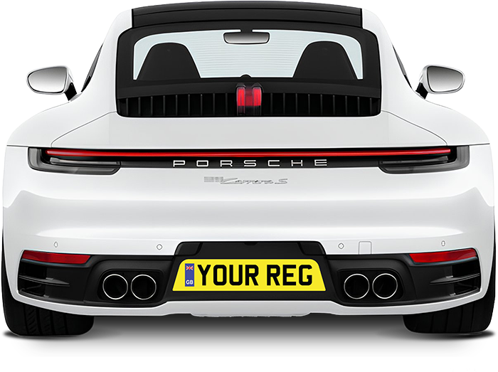Porsche Number Plate Builder banner img